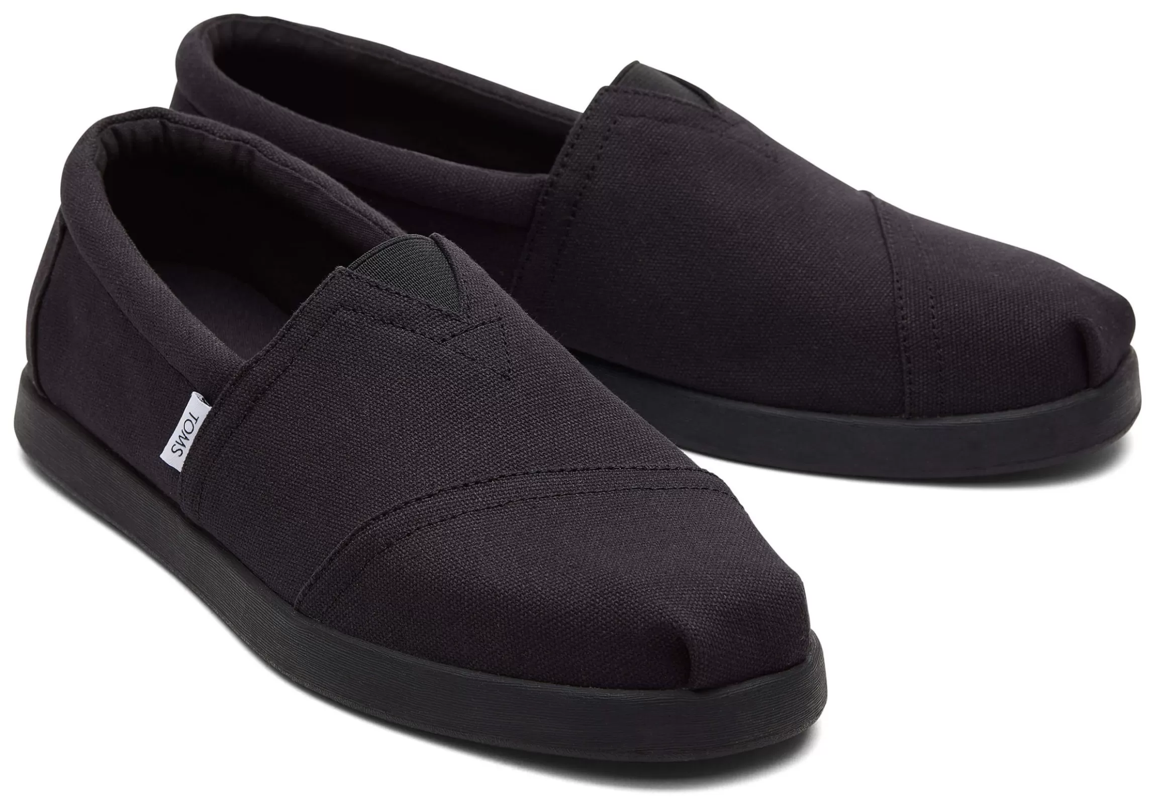 Outlet Alp Fwd All Black Recycled Cotton Canvas Men Slip Ons