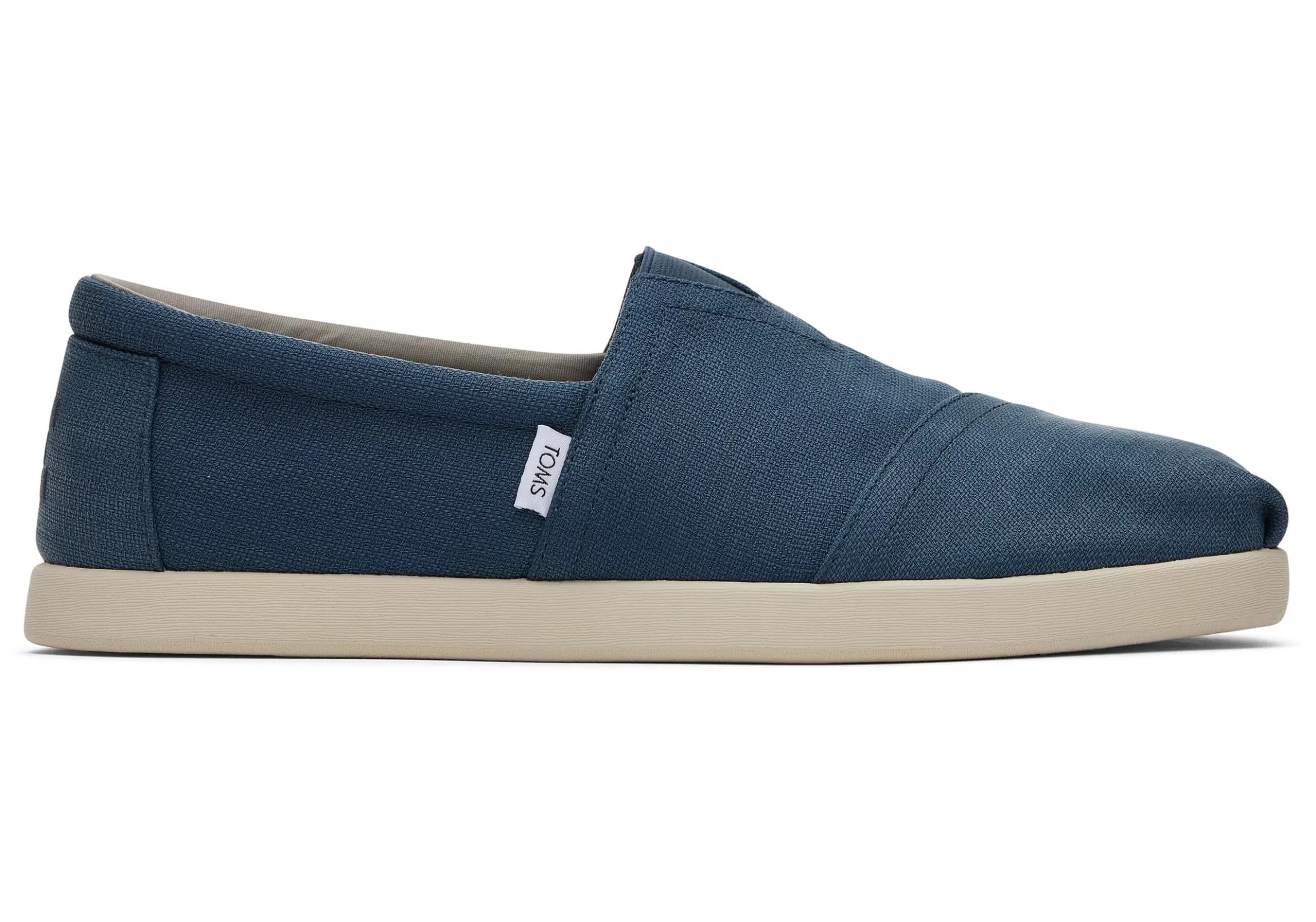 Store Alp Fwd Blue Textured Woven Men Slip Ons