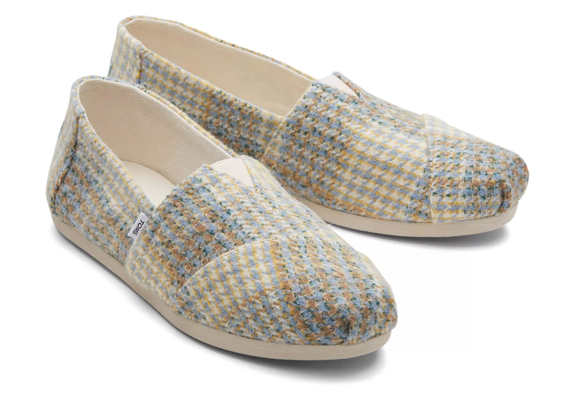 Discount Alpargata Blue Plaid Tweed Women Alpargatas