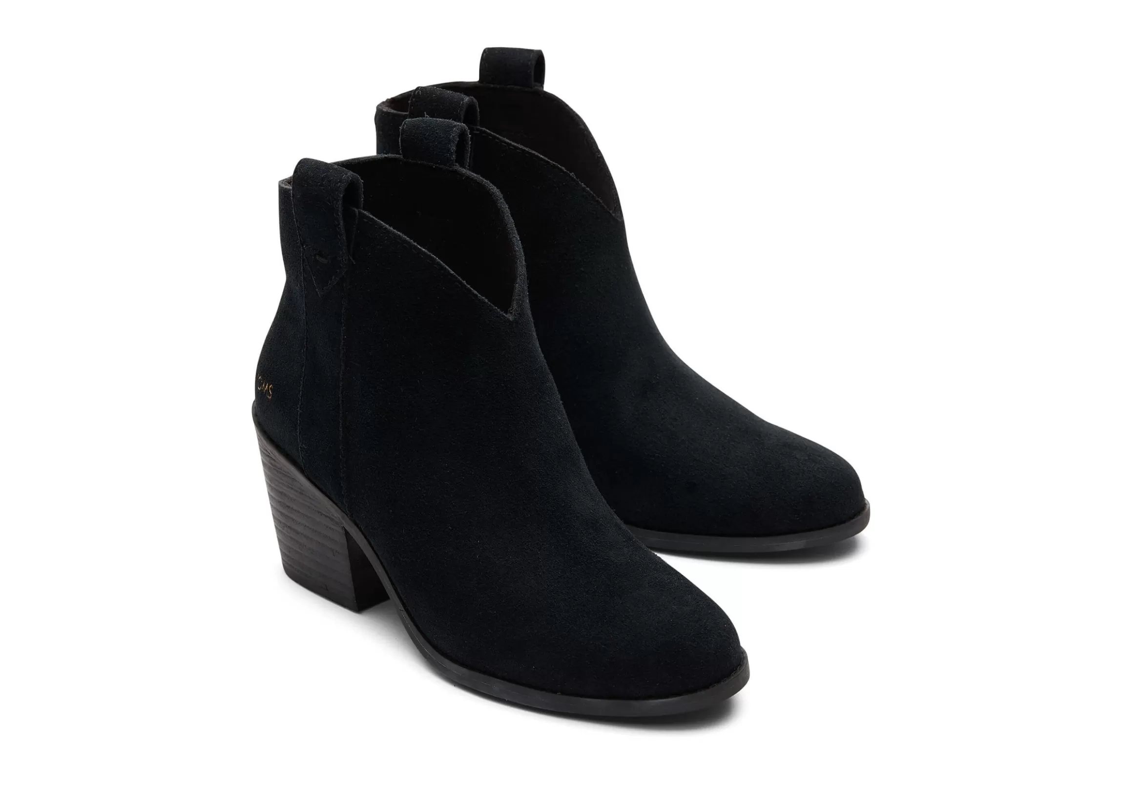 Online Constance Black Suede Heeled Boot | Constance Black Suede Heeled Boot Women Heels & Wedges