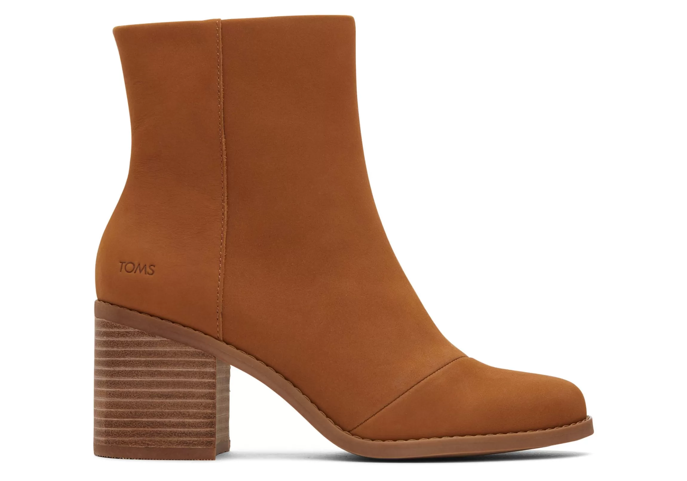 Sale Evelyn Tan Leather Heeled Boot | Evelyn Tan Leather Heeled Boot Women Heels & Wedges