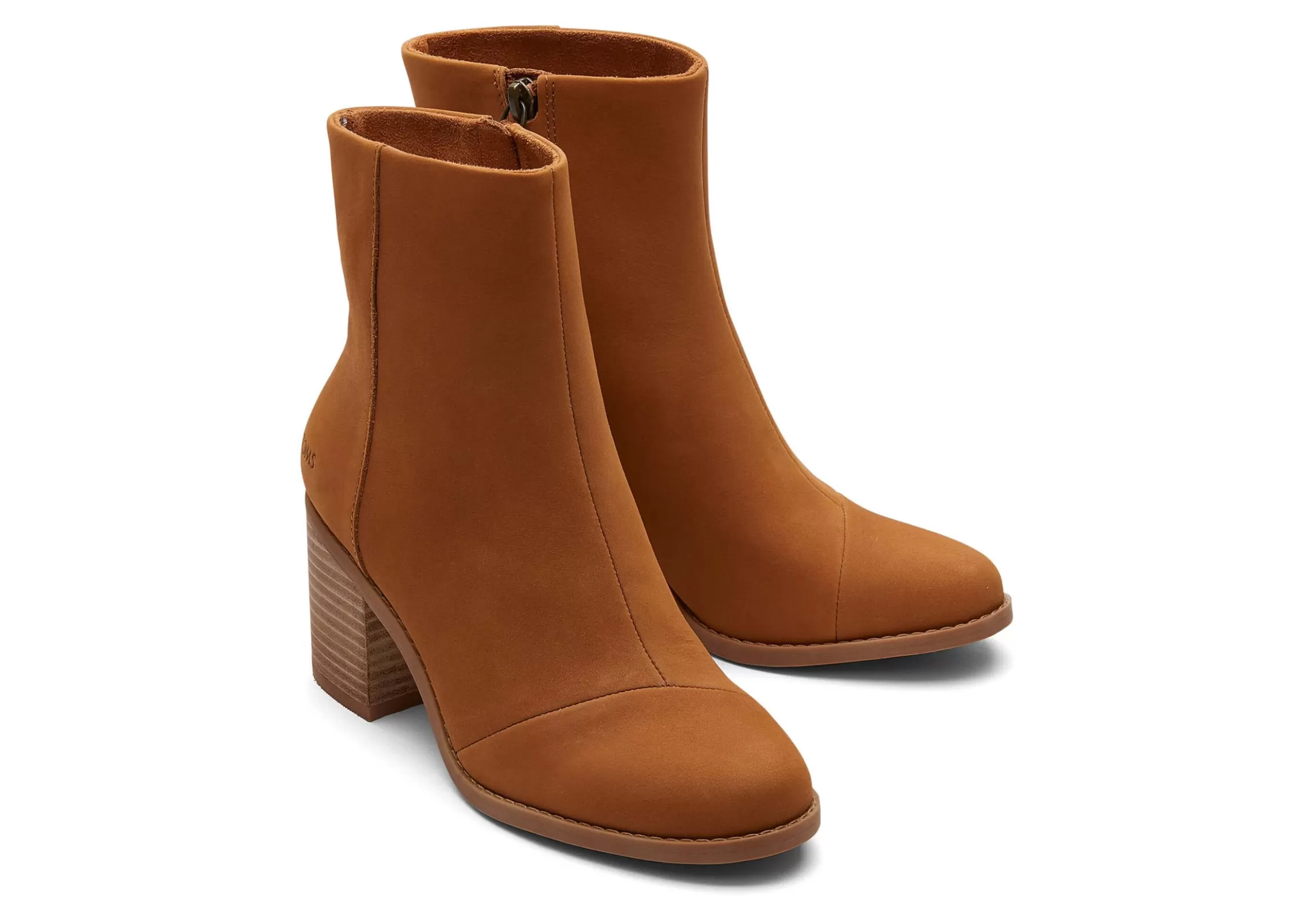 Sale Evelyn Tan Leather Heeled Boot | Evelyn Tan Leather Heeled Boot Women Heels & Wedges