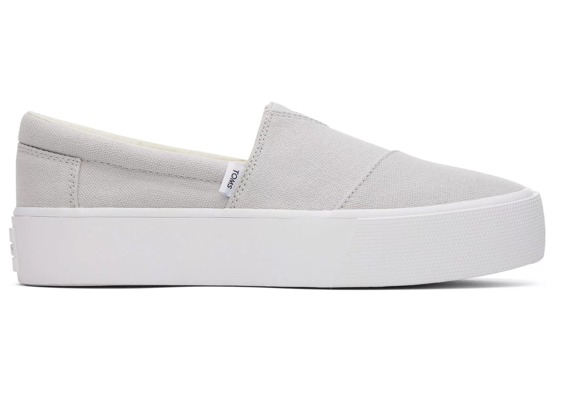 Shop Fenix Platform Grey Canvas Slip On Sneaker Women Sneakers