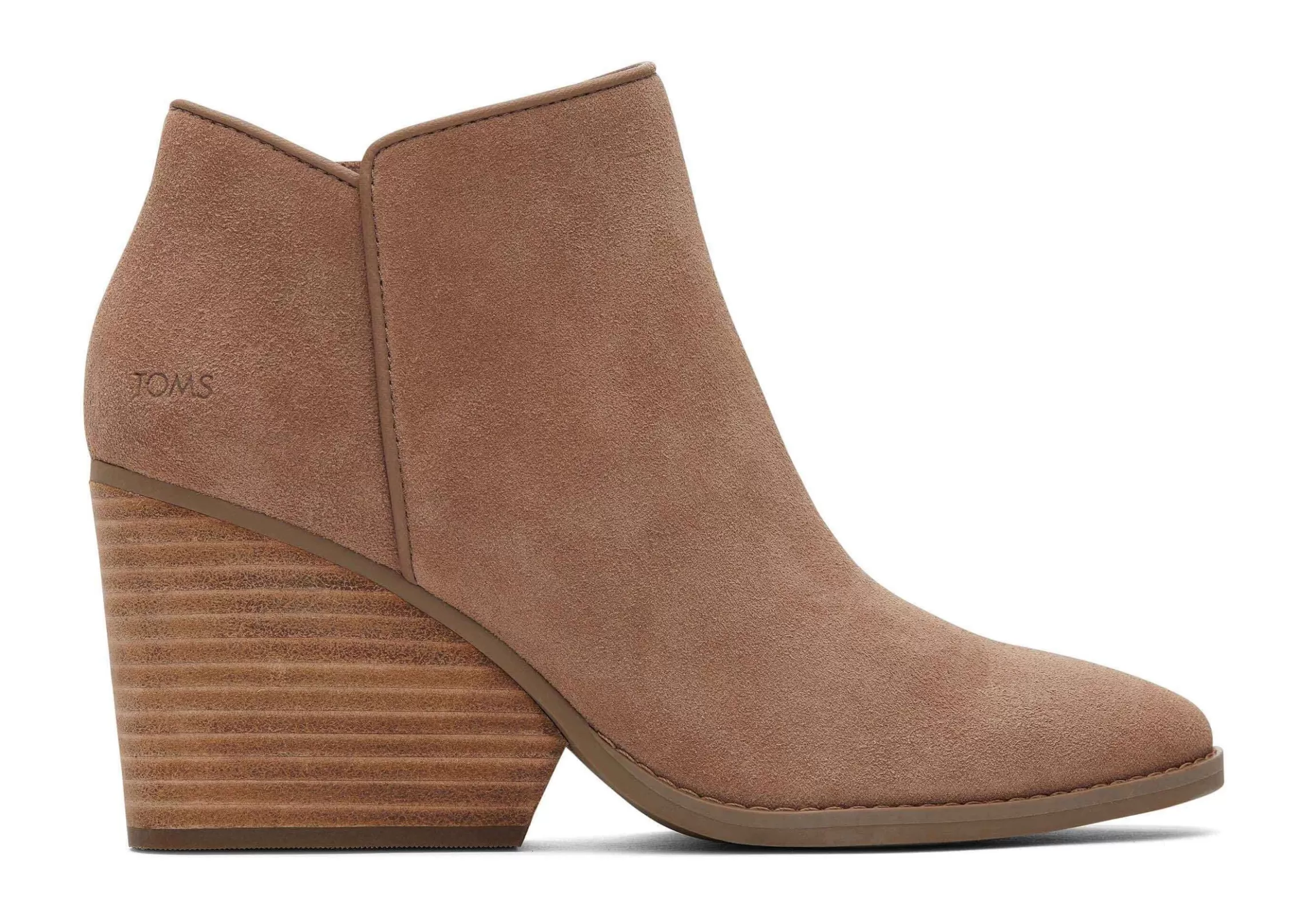 Best Hadley Taupe Suede Heeled Boot Women Heels & Wedges