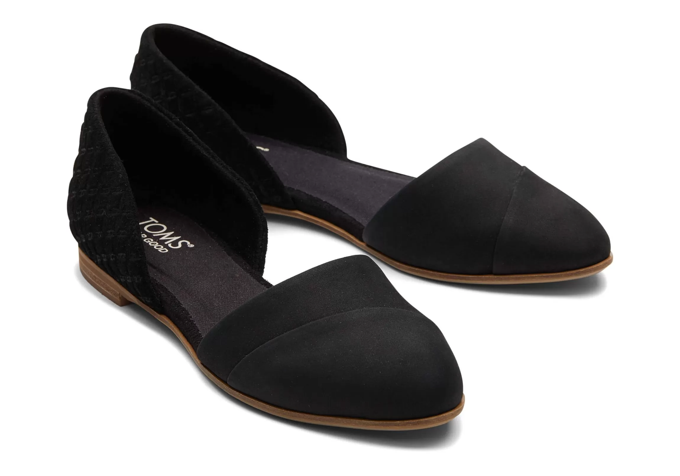 Sale Jutti D'Orsay Black Leather Flat Women Flats