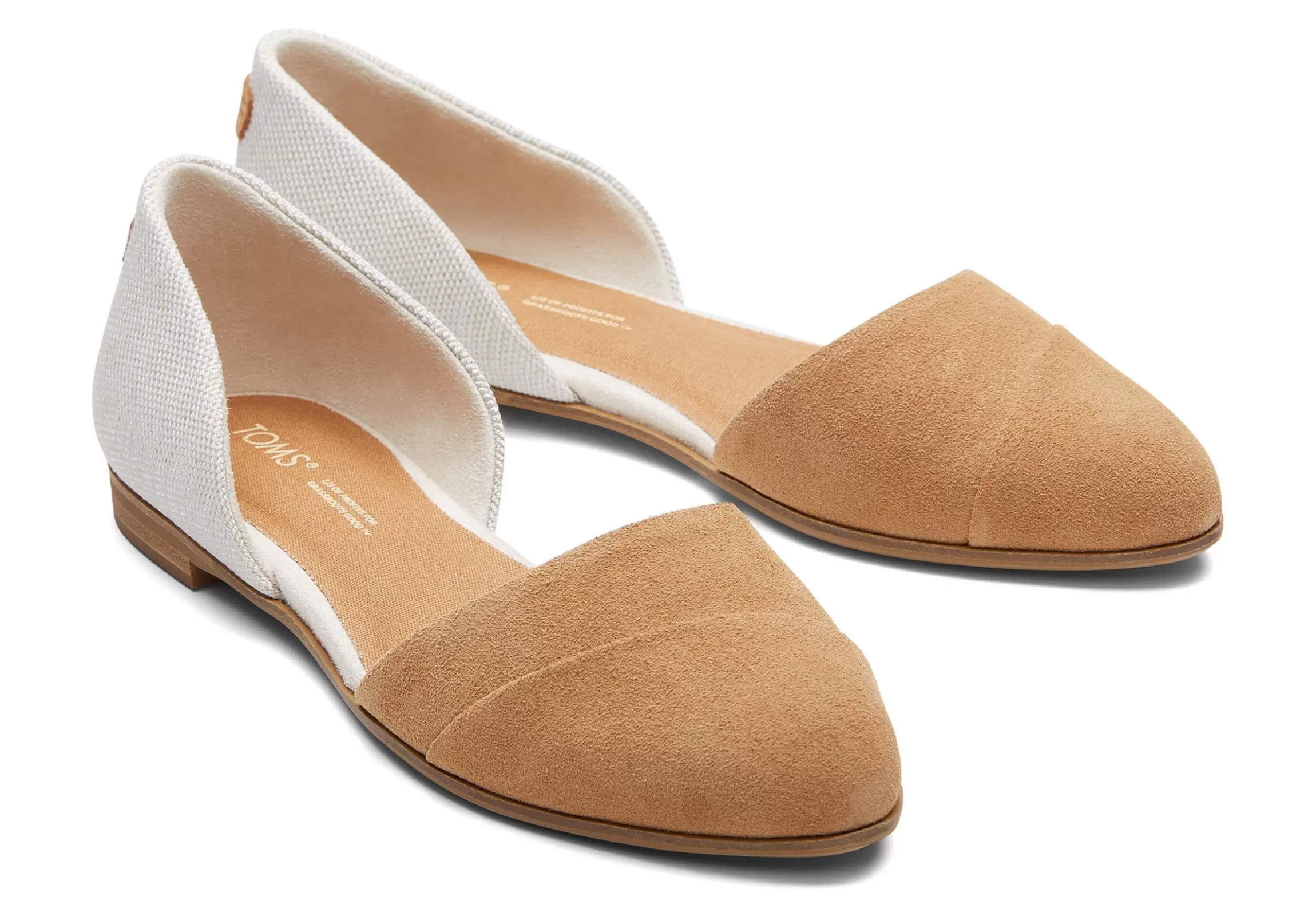 Best Sale Jutti D'Orsay Tan Suede Leather Flat Women Flats