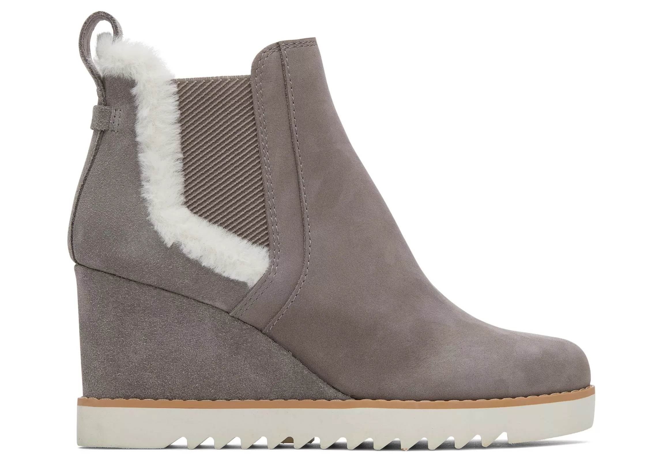 Online Maddie Grey Nubuck Wedge Boot Women Heels & Wedges