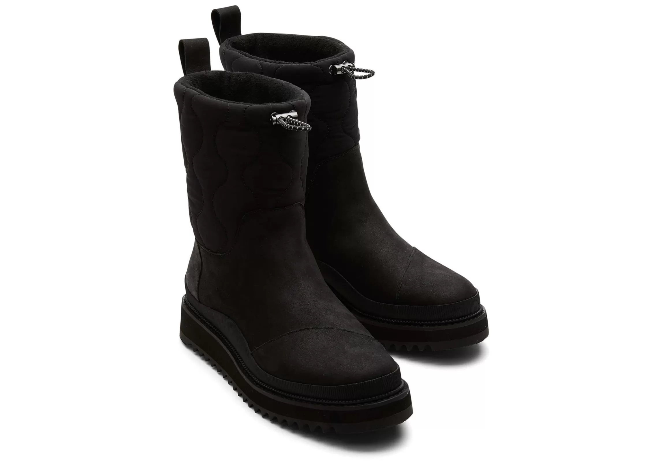 Online Makenna Black Water Resistant Leather Boot Women Boots & Booties