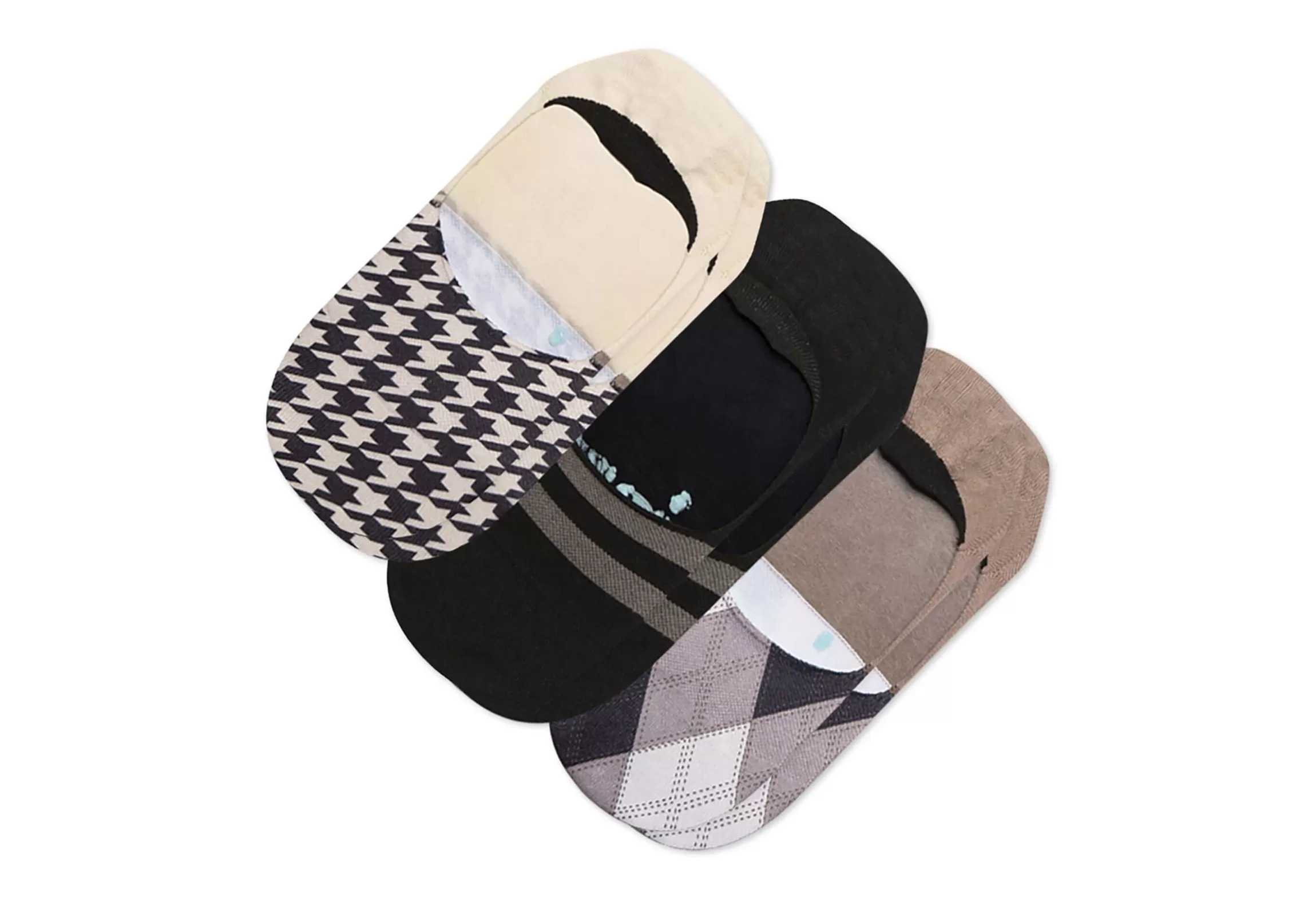 Best Sale Preppy Plaid No Show Socks 3-Pack Women Socks