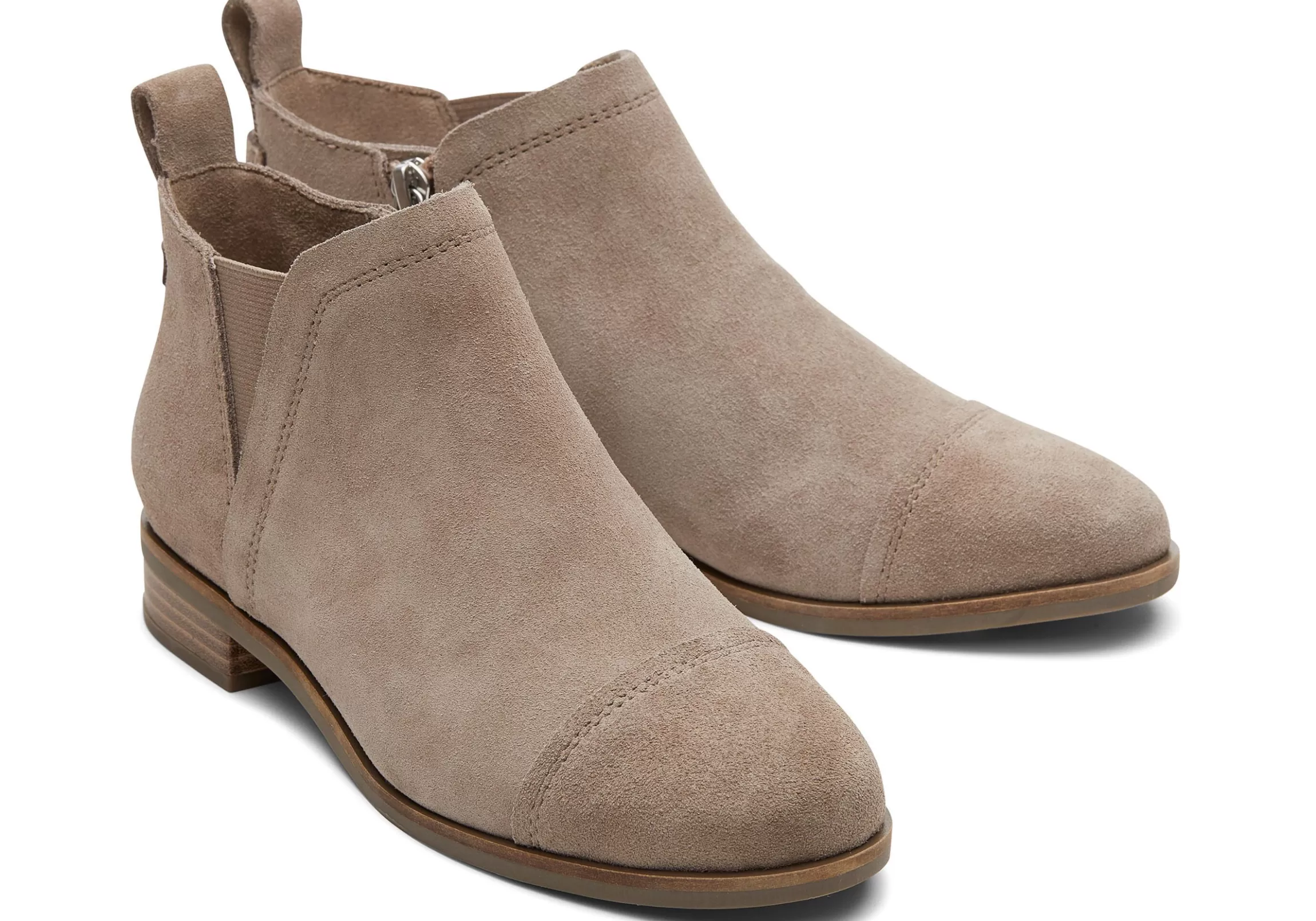 Cheap Reese Taupe Suede Ankle Boot Women Dress Casual