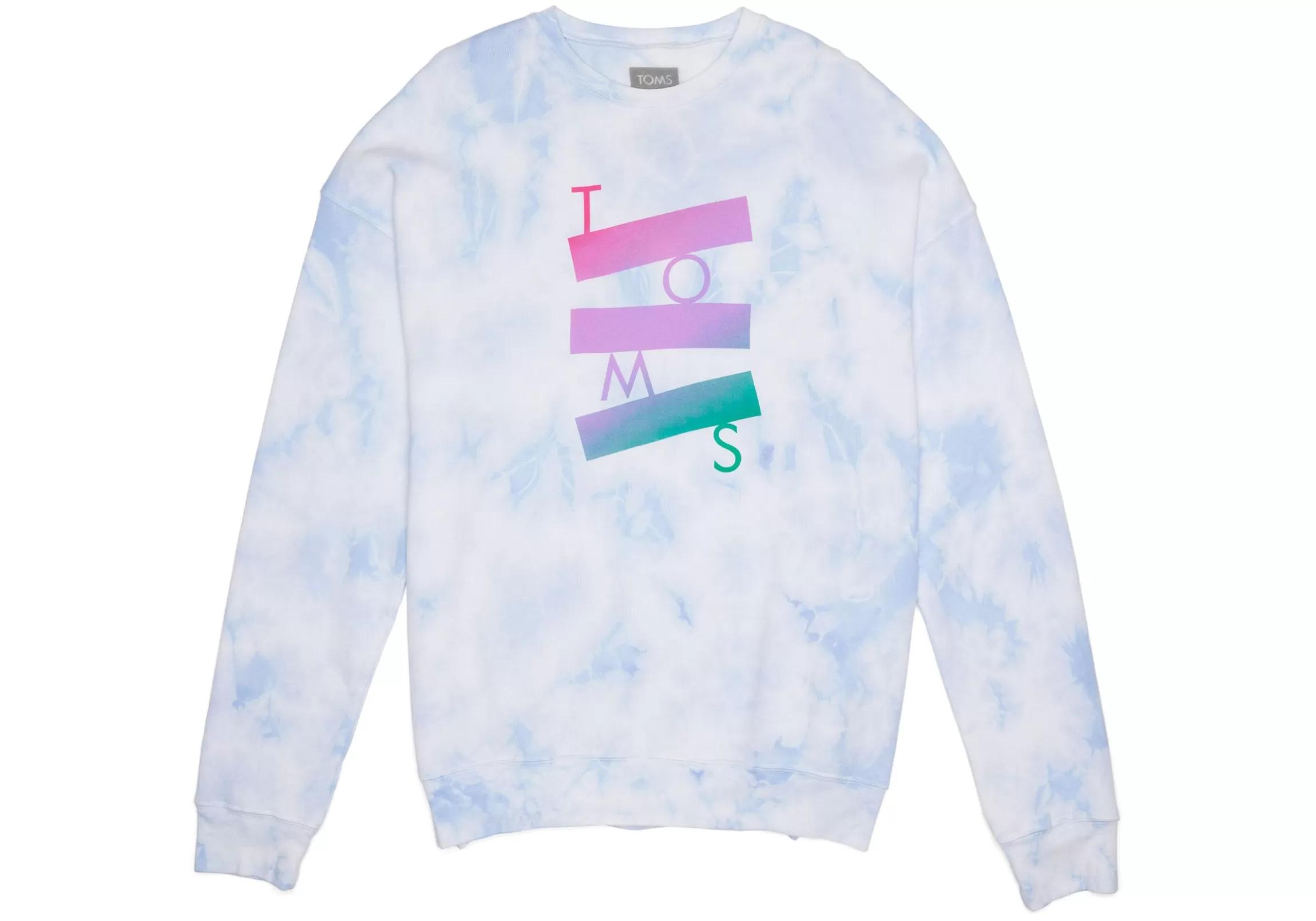 New Tie-Dye Fleece Crewneck Sweatshirt Men Sweatshirts