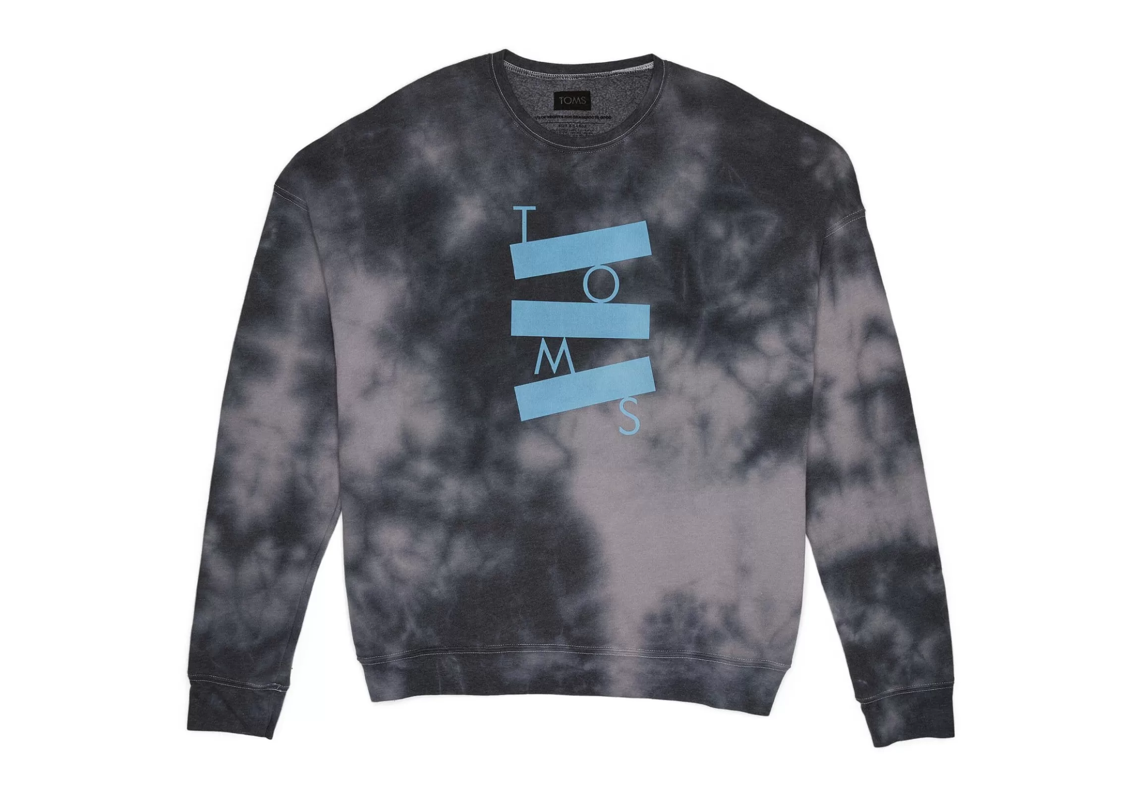 Cheap Tie-Dye Fleece Crewneck Sweatshirt Men Sweatshirts