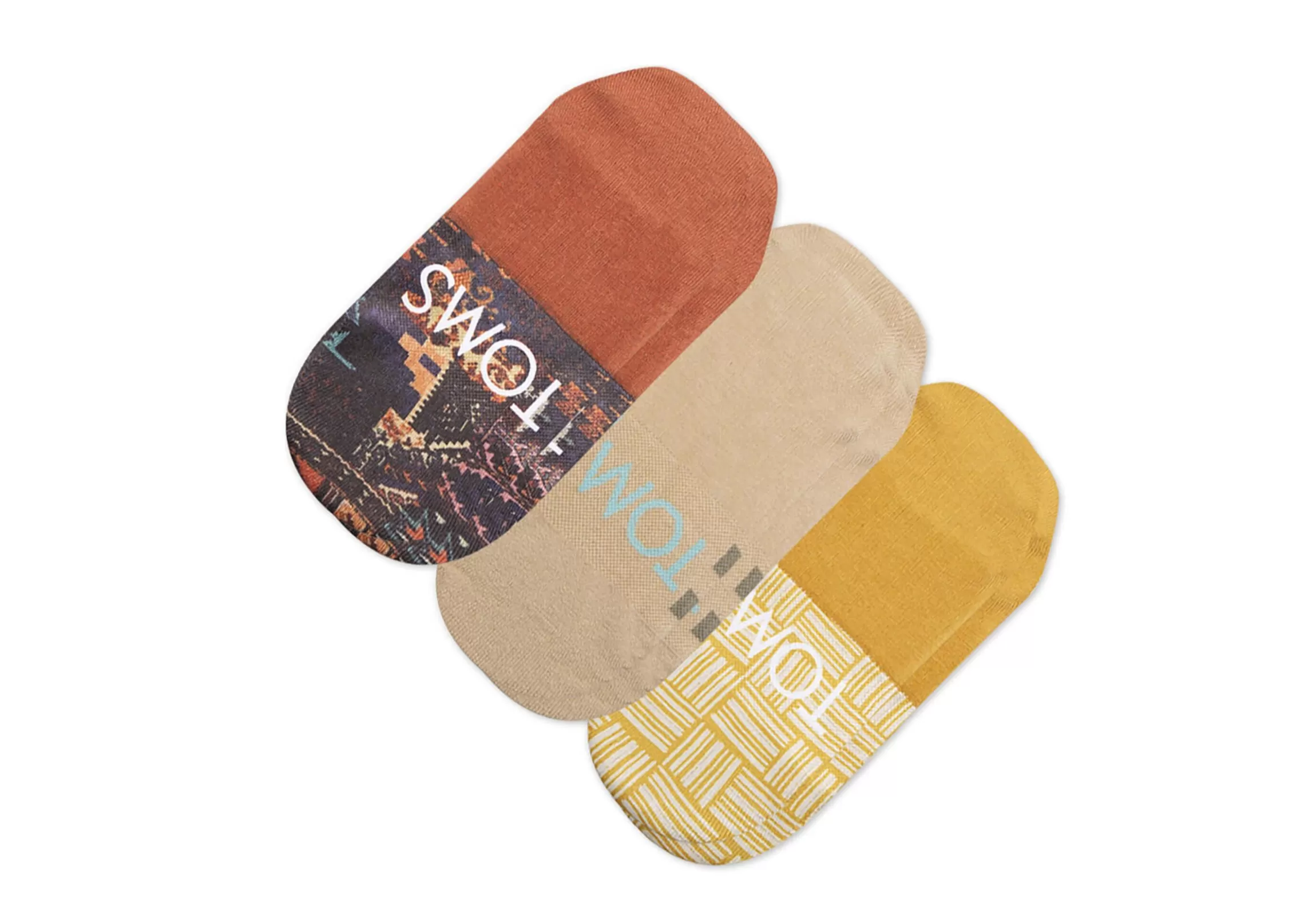 Best Sale Ultimate No Show Socks Boho Woven 3 Pack Women Socks