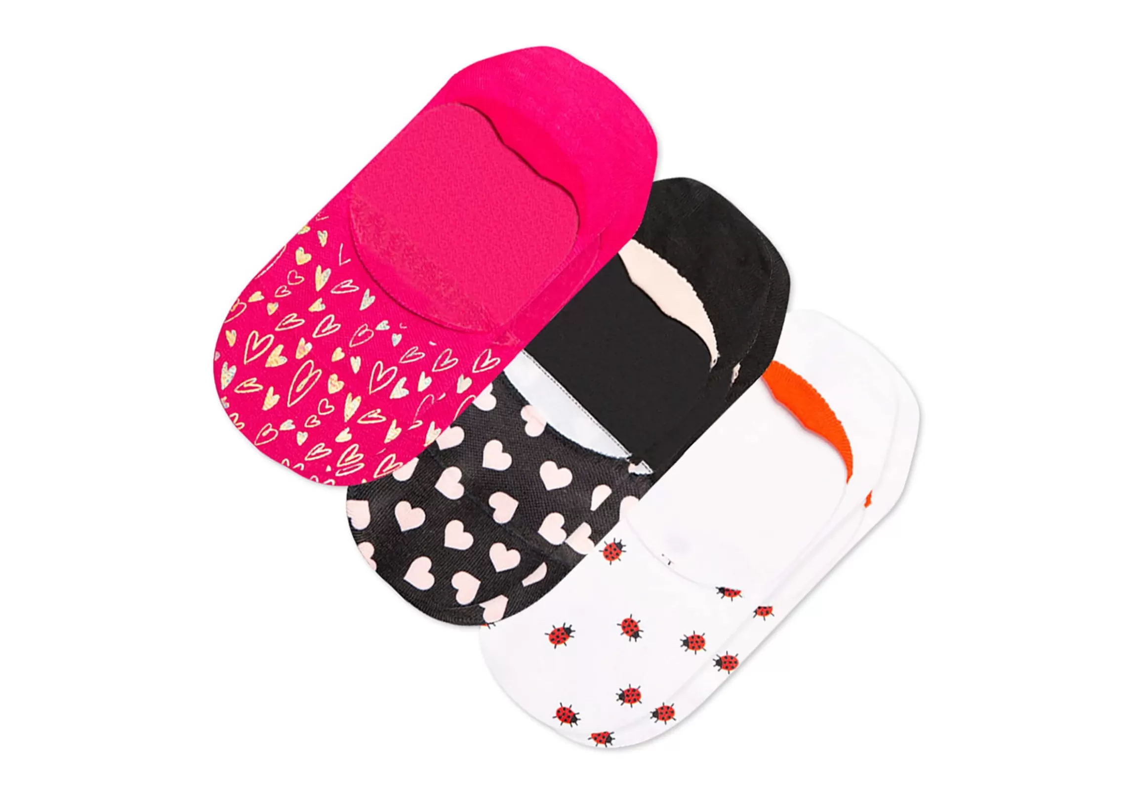 Online Ultimate No Show Socks Valentines 3 Pack Women Socks