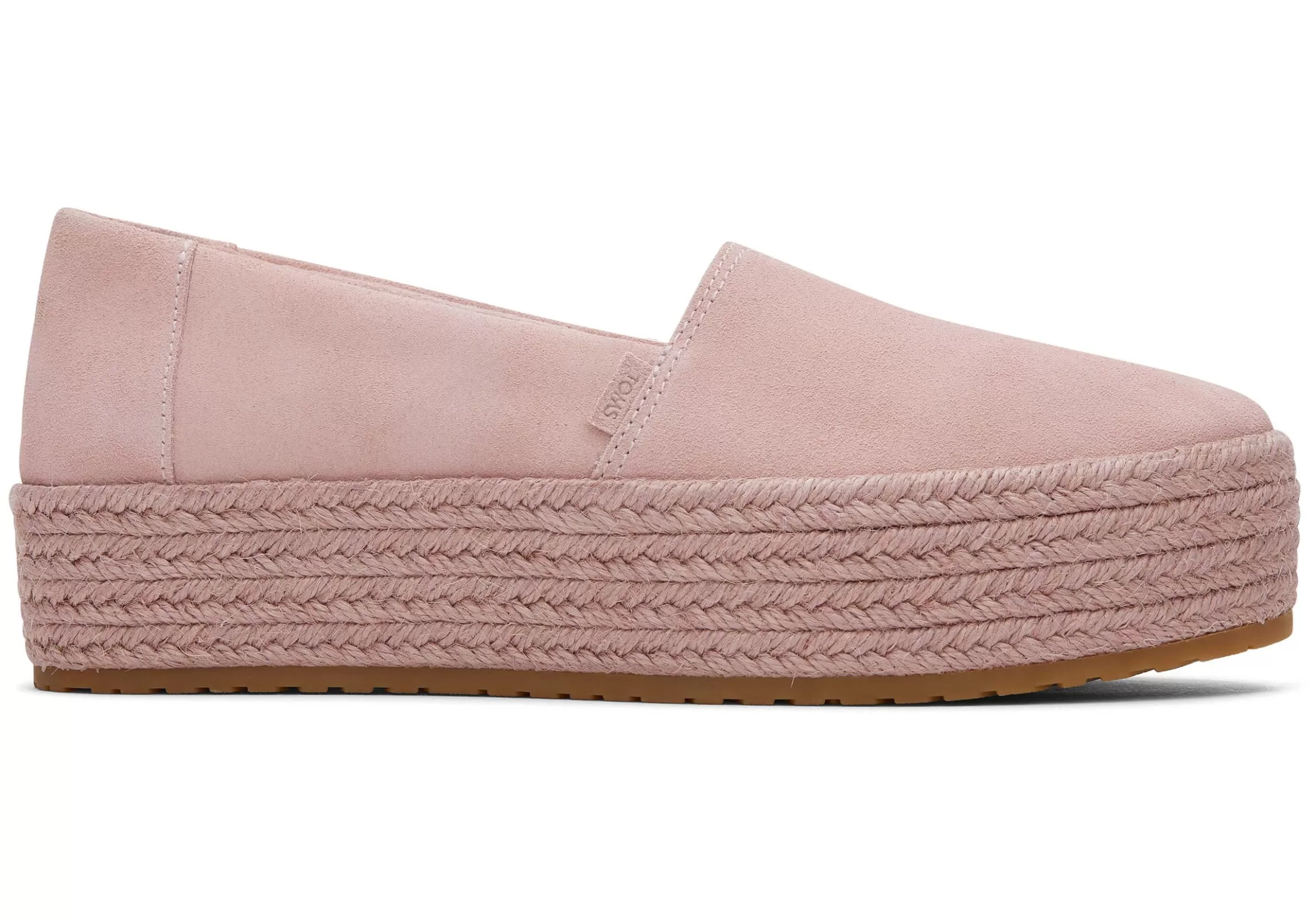 Flash Sale Valencia Pink Suede Platform Espadrille Women Slip Ons