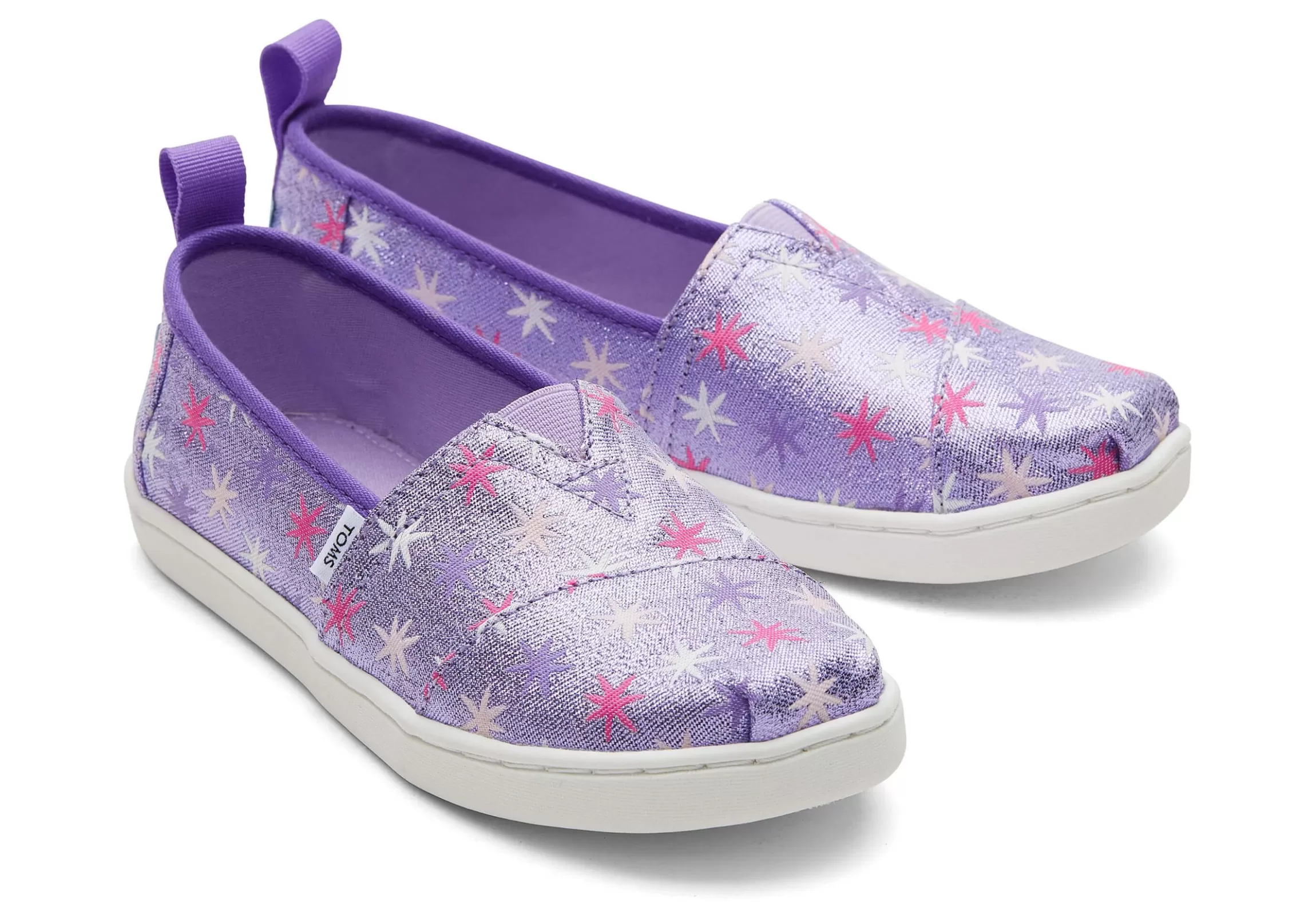 Cheap Youth Alpargata Purple Stars Kids Shoe Kids Slip Ons